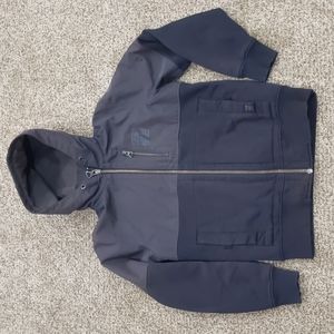 S. Oliver hooded sweatshirt full zip jacket grey and black size medium
